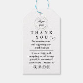 Kraft paper custom logo bedankt voor Gift Label Cadeaulabel (Voorkant)