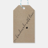 Kraft paper custom logo bedankt voor Gift Label Cadeaulabel (Achterkant)