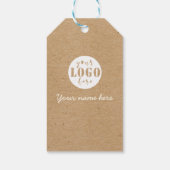 Kraft paper custom logo dank je cadeau labels cadeaulabel (Achterkant)