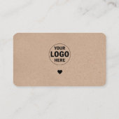 Kraft paper custom logo dank u visitekaartje (Achterkant)