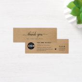 Kraft paper custom logo dank u visitekaartje (Bureau)