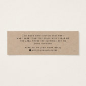 Kraft paper Custom logo stud earing display card Mini Visitekaartjes (Achterkant)