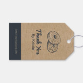 Kraft Paper Donut Gift Labels Cadeaulabel (Voorkant (Horizontaal))