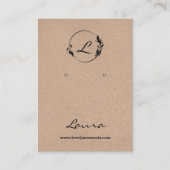 Kraft paper earning display card visitekaartje (Voorkant)