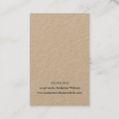 Kraft Paper Earning Display | Wilde bloemen Visitekaartje (Achterkant)