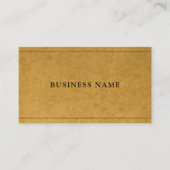 Kraft Paper Effect Creative Modern Company Plain Visitekaartje (Voorkant)