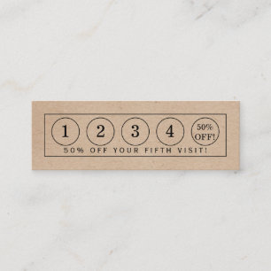 Kraft Paper Effect Strip — Loyalty Kaart