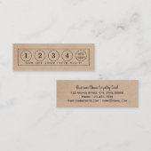 Kraft Paper Effect Strip — Loyalty Kaart (Voorkant / Achterkant)