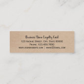 Kraft Paper Effect Strip — Loyalty Kaart (Achterkant)