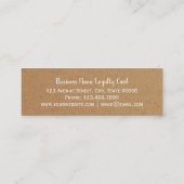 Kraft Paper Effect Strip — Loyalty Kaart (Achterkant)
