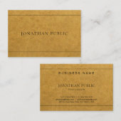 Kraft Paper Effect Tasteful Professional Design Visitekaartje (Voorkant / Achterkant)