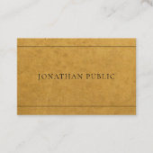 Kraft Paper Effect Tasteful Professional Design Visitekaartje (Voorkant)