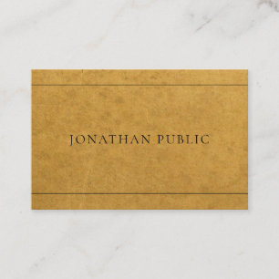 Kraft Paper Effect Tasteful Professional Design Visitekaartje
