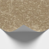 Kraft Paper Floral Leaves Gift Wrapping Paper Cadeaupapier (Hoek)