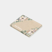 Kraft Paper Floral White Poinsettia Post-it® Notes (Schuin)