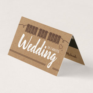 Kraft Paper, foto sparen de Datum Kaart Visitekaartje