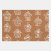 Kraft Paper Ginger Bread House Name Kerstmis (Voorkant 3)