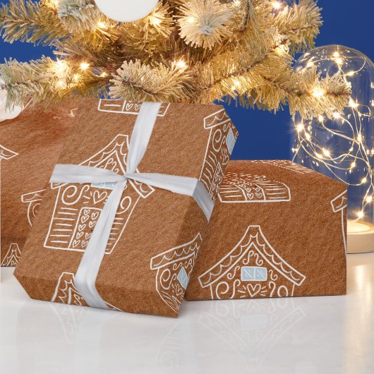 Kraft Paper Gingerbrood House Brown Kerstmis Cadeaupapier (Feestdagen)