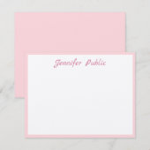 Kraft Paper Handgeschreven Script Elegant Sjabloon (Voorkant / Achterkant)