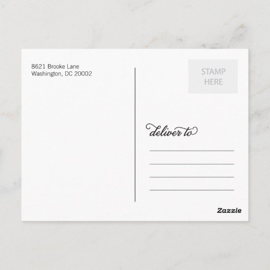 Kraft Paper Hartelijk dank Briefkaart (Achterkant)