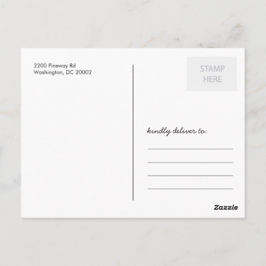 Kraft Paper Hartelijk dank Briefkaart (Achterkant)