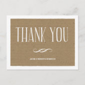 Kraft Paper Hartelijk dank Briefkaart (Voorkant)