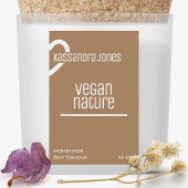 Kraft Paper Heart Shape  Brown Candle Voedselcontainer Etiket