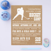 Kraft Paper, Hockey Camp Adverteren Flyer (Enkel)