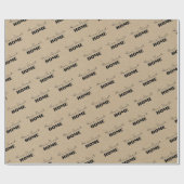 Kraft Paper Home Sweet Home Cadeaupapier (Vlak)