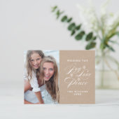 KRAFT PAPER JOY WISHES | HOLIDAY POSTCARD FEESTDAGENKAART (Staand voorkant)