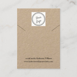Kraft Paper Ketting Display |Voeg uw Logo toe Visitekaartje
