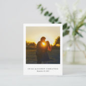 Kraft Paper Liefde en Bedankt Script Foto Briefkaart (Staand voorkant)