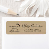 Kraft Paper Marketing Real Estate Adres Etiket (Insitu)