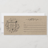Kraft Paper Modern Botanical Gift Certificate (Voorkant)