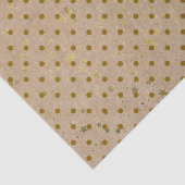 Kraft Paper Polka Dots Gold Stars Weefselpapier Tissuepapier (Detail)