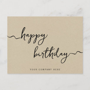 Kraft Paper Professional Happy Birthday Briefkaart