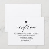 Kraft Paper Reception Kaart (Voorkant / Achterkant)