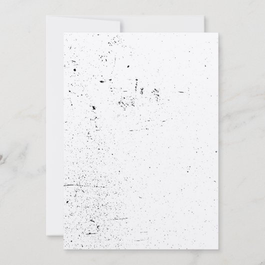 Kraft Paper Rock n Roll Guitar Invitation Kaart (Achterkant)