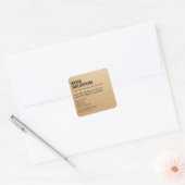 Kraft Paper Scent Notes Candle Product Labels (Envelop)