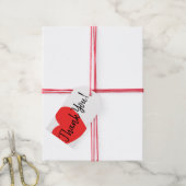 Kraft Paper Simple Plain Handmade Gifts Red Heart Cadeaulabel (Met Touw)