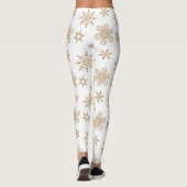 Kraft Paper Snowflakes Patroon ID589 Leggings (Achterkant)