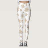 Kraft Paper Snowflakes Patroon ID589 Leggings (Voorkant)