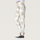 Kraft Paper Snowflakes Patroon ID589 Leggings (Links)