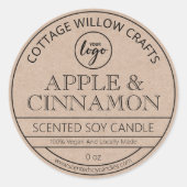  Kraft Paper Soy Candle Labels (Voorkant)