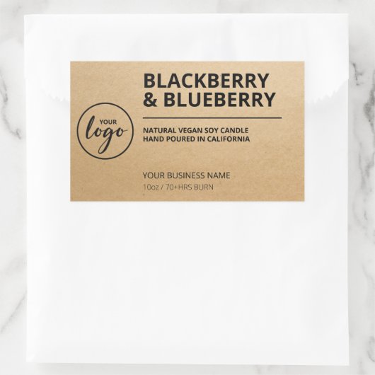 Kraft Paper Soy Wax Candle Labels (Tas)