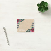Kraft Paper Spruce Red Poinsettia Post-it® Notes (Kantoor)