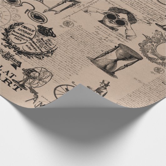 Kraft Paper Style  Cadeaupapier (Hoek)