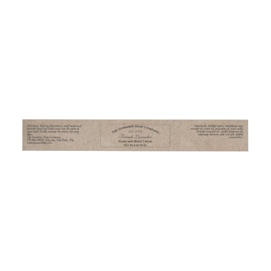 Kraft Paper Style  Cosmetics Jar Label (Individueel)