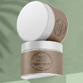  Kraft Paper Style Cosmetics Jar Label Waterfles Etiket