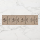 Kraft Paper Style Parfum Roller Flessenlabel Waterfles Etiket (Enkel label)